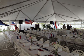 Gulf Coast Party and Event Rental set-up